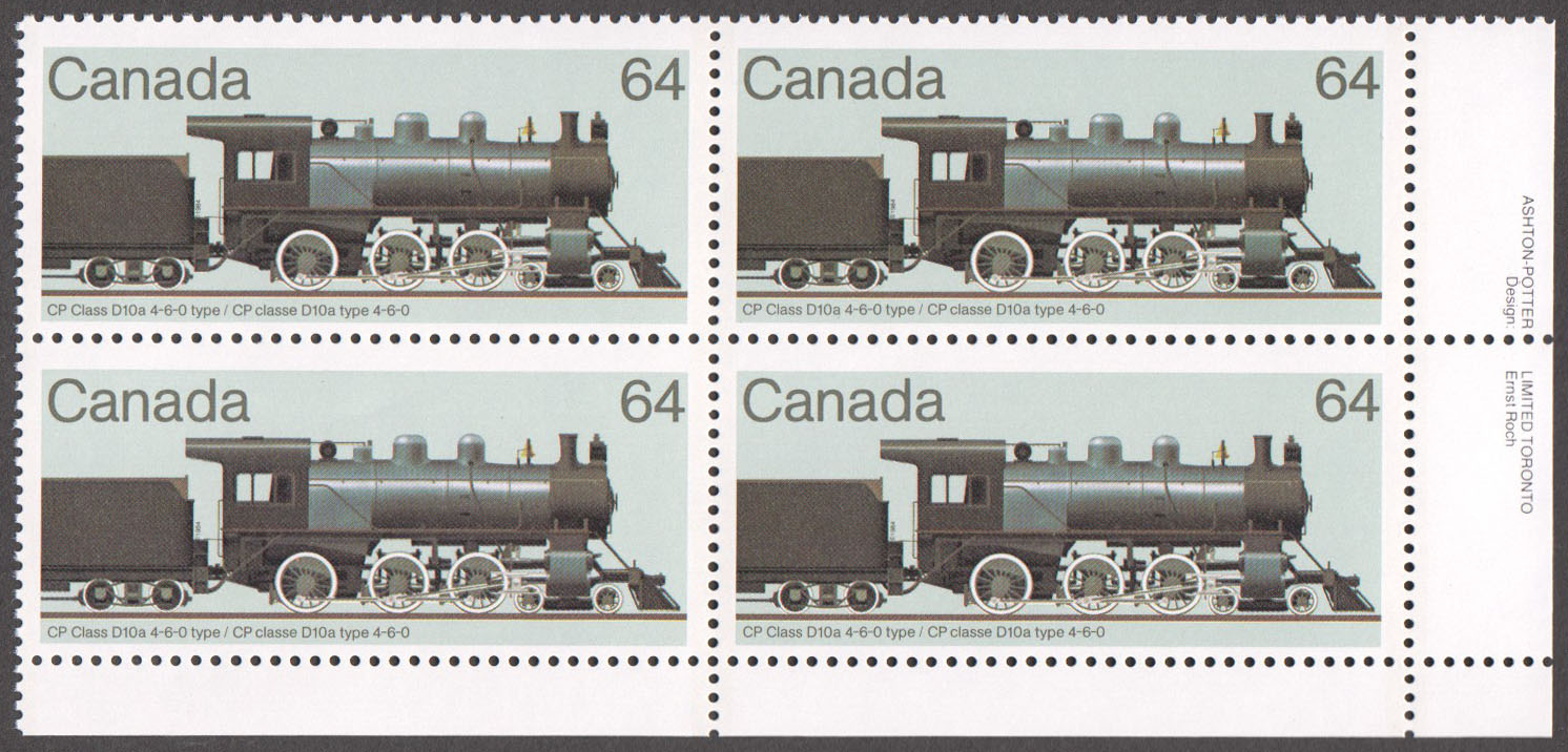 Canada Scott 1039 MNH PB LR (A7-5) - Click Image to Close